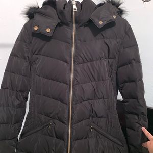 Zara women water repellent puffer coat